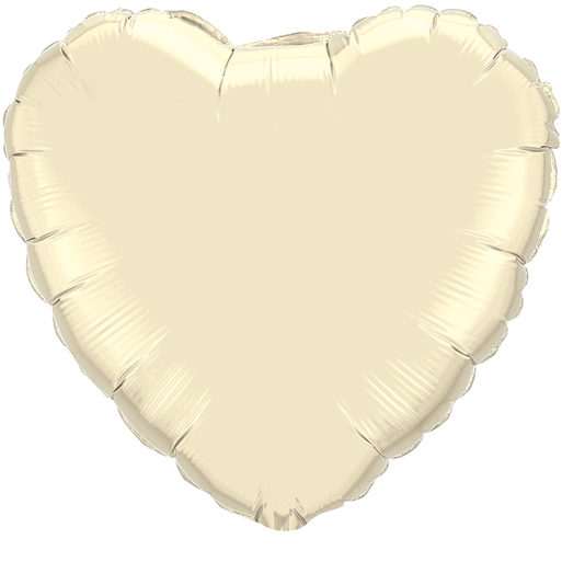 18" Pearl Ivory Heart